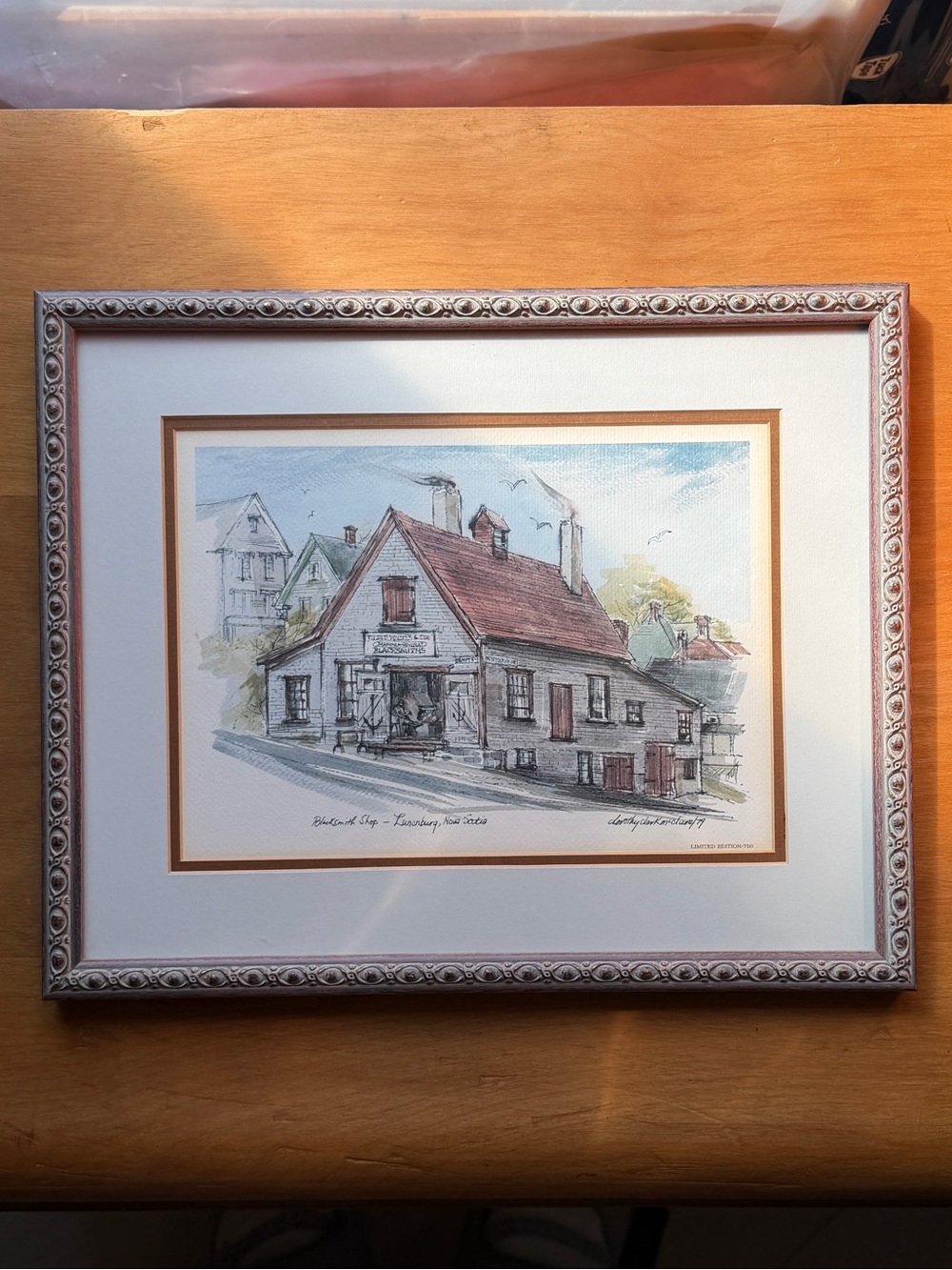 Limited Edition Watercolor Print, Blacksmith Shop, Lunenburg Nova Scotia